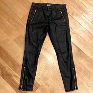 MOTHER crop zip muse pants
